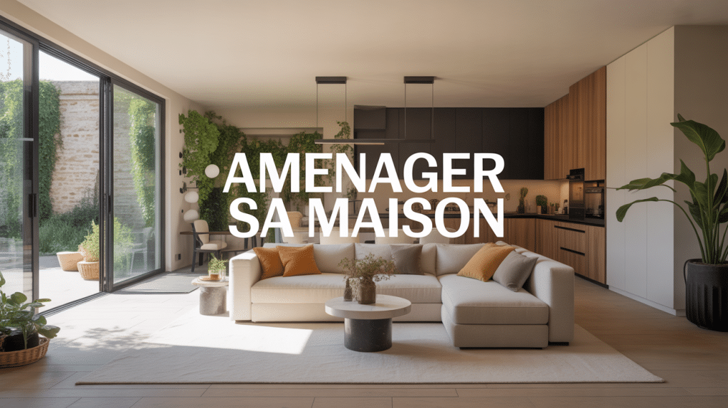 interieur moderne lumineux salon cuisine amenagermaison.fr