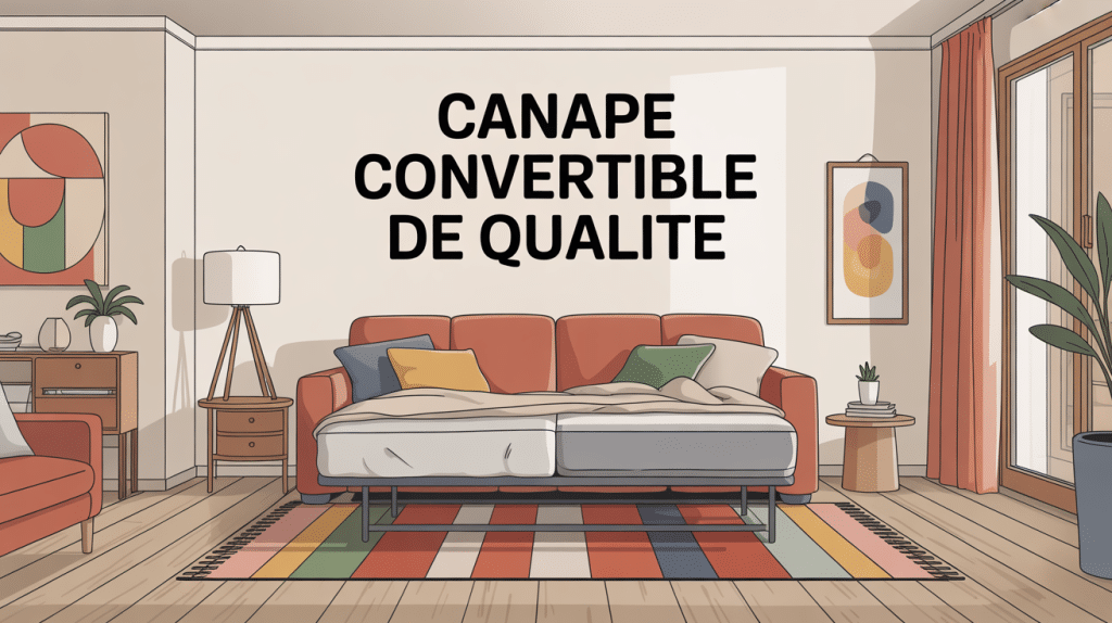 Salon moderne avec canapé convertible convertible center élégant