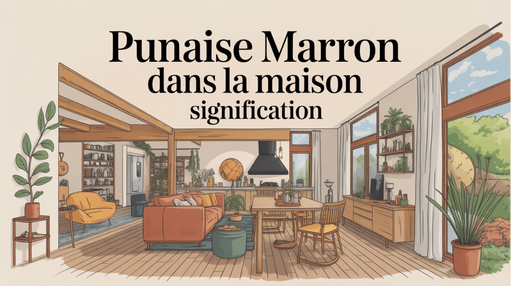 Illustration punaise marron dans la maison signification