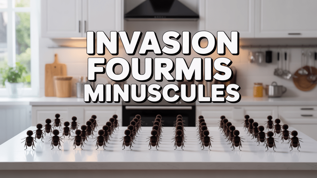 Invasion de fourmis minuscules en cuisine moderne