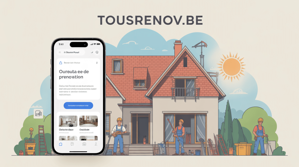 Maison en rénovation avec tousrenov.be