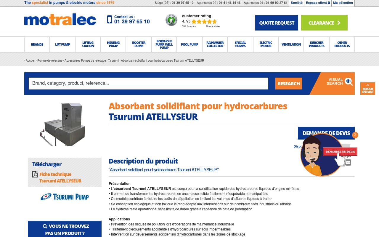 Apercu du site Motralec