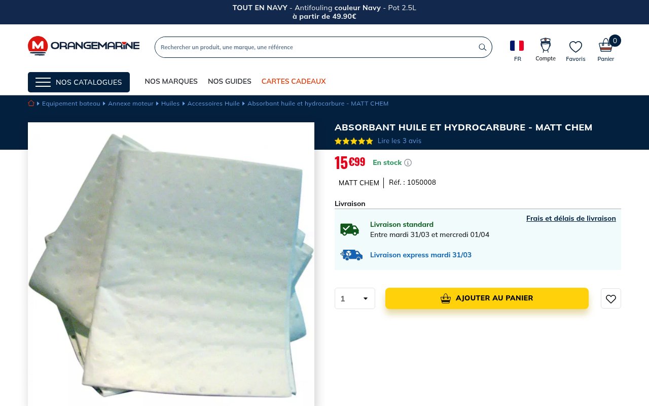 Apercu du site Orange-Marine