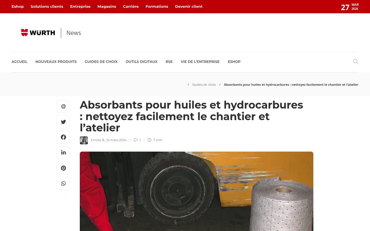 Apercu du site Würth France