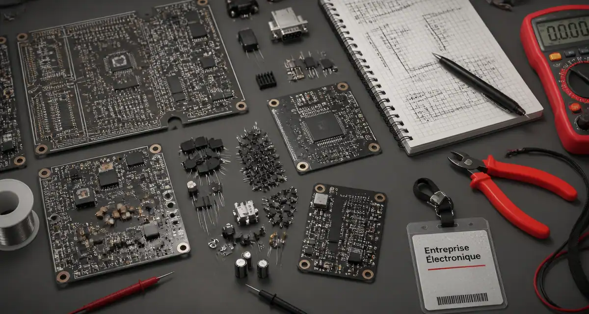 atelier entreprise electronique composants circuits
