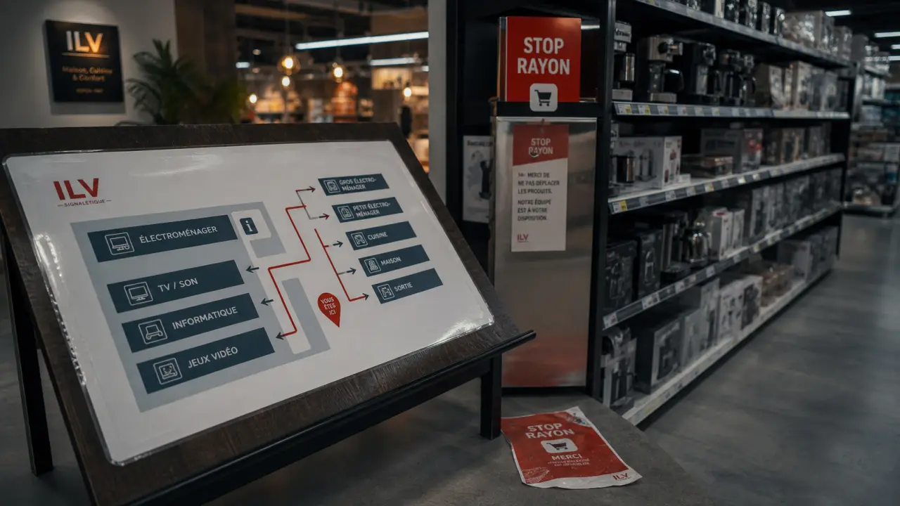 ILV magasin : signalétique pour guider et informer en magasin